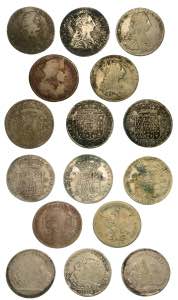 NAPOLI. Lotto di otto monete.,  - Carlo II, ... 