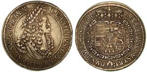 AUSTRIA. Leopold I, 1657-1705., 1/2 Thaler ... 