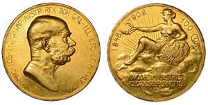 AUSTRIA. Franz Joseph, 1848-1916., 100 ... 