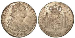 BOLIVIA. Carlos IV, 1788-1808., 8 Reales ... 