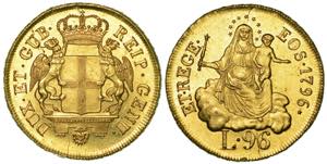 GENOVA. DOGI BIENNALI, 1528-1797. 96 Lire ... 