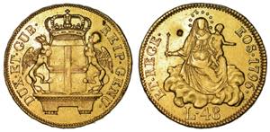 GENOVA. DOGI BIENNALI, 1528-1797. 48 Lire ... 