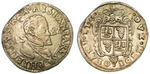 MILANO. FILIPPO II, 1554-1598. Scudo 1582. ... 