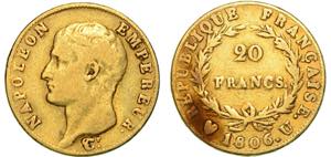 TORINO. NAPOLEONE I, 1801-1815. 20 Francs ... 