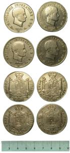 ITALIA. Lotto di quattro monete. Napoleone ... 