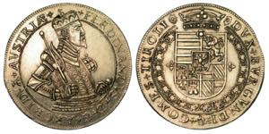 AUSTRIA. FERDINAND, 1564-1595. Thaler s.d. ... 