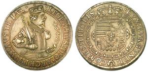 AUSTRIA. LEOPOLD V, 1619-1632. Thaler 1632. ... 
