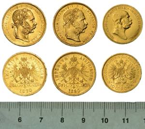 AUSTRIA. Lotto di tre monete. Franz Joseph, ... 
