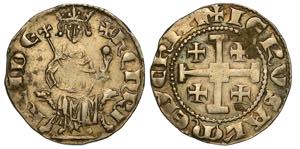 CIPRO. HENRI II, 1285-1324. Gros. Sovrano ... 