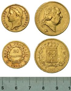 FRANCIA. Lotto di due monete. Napoleon I, ... 
