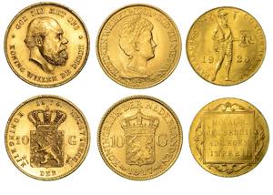 OLANDA. Lotto di tre monete. Willem III, ... 