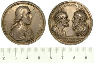 PIO VII, 1800-1823. Medaglia in argento ... 