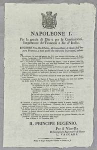 NAPOLEONE I, 1801-1815. Nomina dei Postieri ... 
