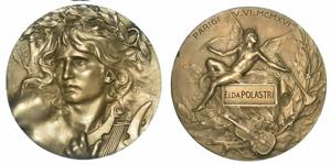 ELDA POLASTRI. Medaglia in argento 1916. ... 
