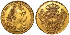 BRASILE. MARIA e PEDRO III, 1777-1786. Peça ... 