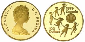 CANADA. REPUBLIC. 100 Dollars 1979.Busto ... 