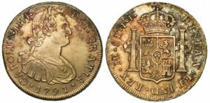 PERU. CARLOS IV, 1788-1808. 8 Reales 1791. ... 