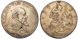 ROMA. URBANO VIII, 1623-1644. Piastra ... 