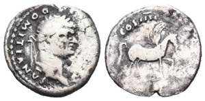 Domitianus (81-96 AD). AR Denarius 
.

