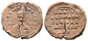 Byzantine lead seal of Basileios ... 