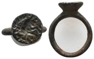 Roman Silver Seal Ring , Circa 1st - 2nd ... 