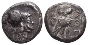 ATTICA. Athens. Circa 454-404 BC.AR ... 