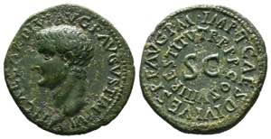 Tiberius. 80-81 AD. Rome. Restitution issue, ... 
