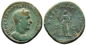 MACRINUS (217-218). Sestertius. Rome.
Obv: ... 