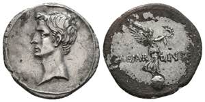 Octavian, 32 - 29. Denarius, Brundisium and ... 