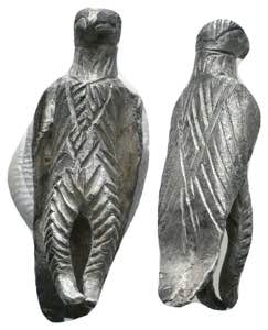 Roman Silver Legion Eagle Amulet , Circa 1st ... 