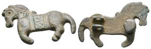 Roman Bronze  Horse Fibula, Circa 1st - 2nd ... 