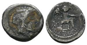 Roman Republic. 89 BC. AR Quinarius