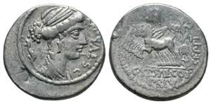 Roman Republic. 89 BC. AR