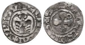 CRUSADERS, Antioch.  1149-1163. AR Denier
