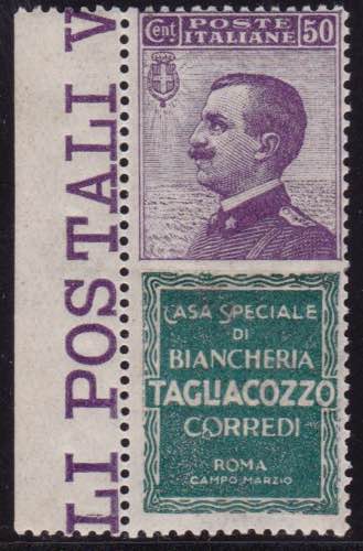 1924-25 - 50 c. Tagliacozzo ben ... 