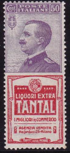 1924-25 - 50 c. Tantal n. 18. ... 