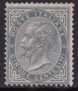 1863 - V. Emanuele II, 5 c. grigio ... 