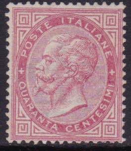 1863 - V. Emanuele II c. 40 c. ... 