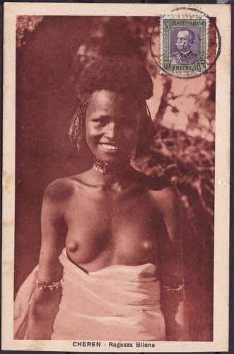 Cartolina Eritrea Cheren - Ragazza ... 