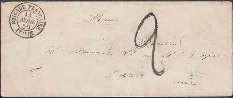 1850 - Lettera da Civitavecchia ... 
