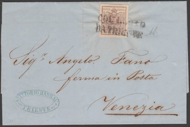  1858 - Austria lettera affrancata ... 