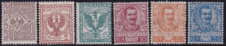 1901 - Floreale n. 68/78, il 40 c. ... 