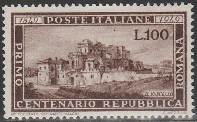 1949 - Repubblica Romana n. 600 n. ... 