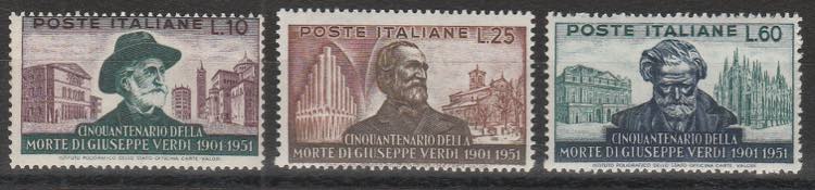 1951 - Giuseppe Verdi n. 677/79. ... 