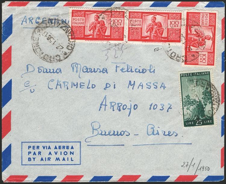 Lettera di posta aerea da Crotone ... 