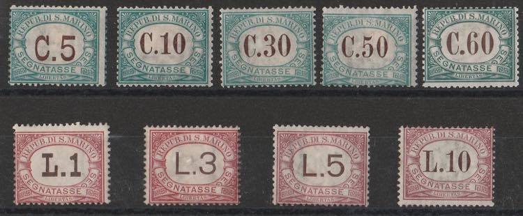 1897-1919 - Cifra e ovale n. 1/9. ... 