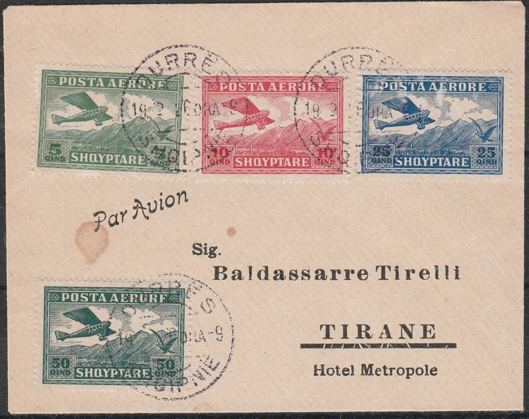 1926 Albania - piccola lettera ... 
