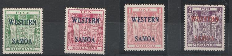 1955 - Soprastampati WESTERN SAMOA ... 