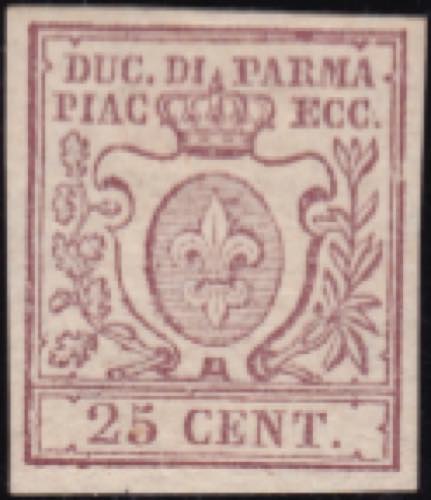 1859 - 25 c. bruno lilla n. 10. ... 