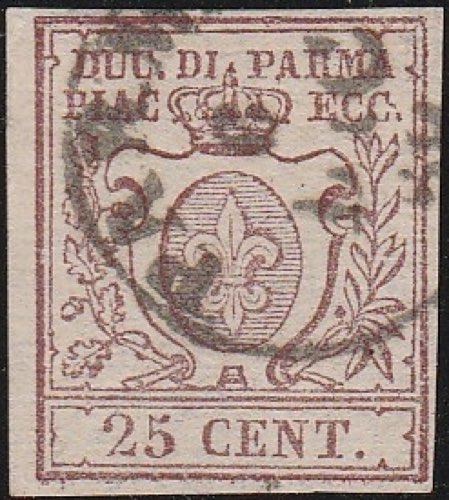 1857 - Giglio borbonico, 25 c. ... 